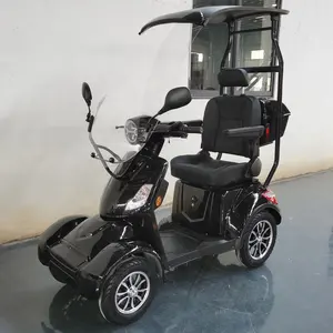 Europe HOT sale EEC CE Elderly 4 Wheels Electric Wheelchair Scooter with canopy proof
