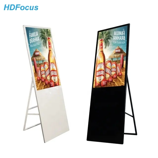 42 50 55 Inch Android Advertising Lcd Kiosk Video Poster Portable Shop Food Android Portable Kiosk Digital Signage