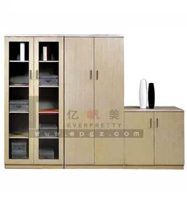 Cheap Almirah Design Wooden Office Furniture Filing Cabinets HDF Wood Board Bedroom Large Space Storage Locker