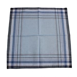 Mouchoir en pur coton à carreaux, motif géométrique classique pour homme âgé, cadeau pour grand-père - Product Image 3