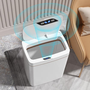 <span class=keywords><strong>Cubo</strong></span> de <span class=keywords><strong>Basura</strong></span> Inteligente con Sensor Automático de Plástico para Oficina, Hotel, Baño, Cocina, 15L/18L, Contenedor de Almacenamiento para Espacios Estrechos con Tapa Grande - Product Image 5