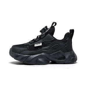Chaussures de rentrée scolaire respirantes en maille avec boucle rotative, baskets légères antidérapantes pour enfants, pour uniformes scolaires - Product Image 1