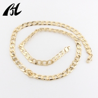 Collier Chaîne Maille Cubaine Ferrero Plaqué Or 14K/18K de Haute Qualité, Plusieurs Largeurs et Longueurs, pour Hommes et Femmes
