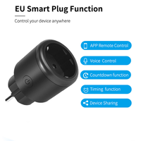 Prise UE Mini prise intelligente sans fil ABS prise WiFi télécommande minuterie moniteur d'alimentation prise murale intelligente courant nominal 16A