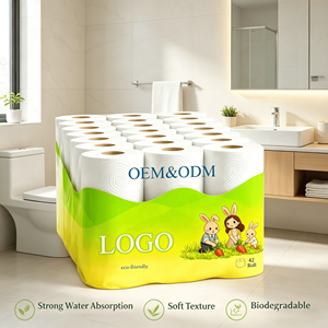 <span class=keywords><strong>Papier</strong></span> <span class=keywords><strong>toilette</strong></span> jetable 3 plis, doux, écologique, <span class=keywords><strong>professionnel</strong></span>, personnalisable avec logo, best-seller OEM, respectueux de la peau - Product Image 1