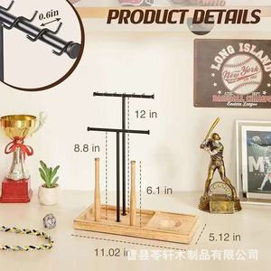 Cross-border wooden champion ring storage rack, <b>desktop</b> dripping necklace and medal collection rack, bracelet and jewelry ring - Product Image 4