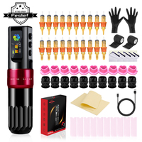 Kit de machine à tatouer sans fil F3 Professional alimenté par batterie, stylo à tatouer permanent pour le set PMU Pros