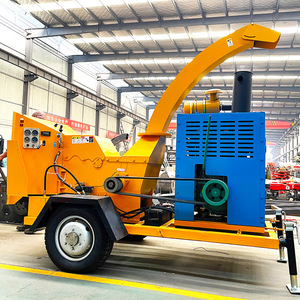 Garden <b>Branch</b> Wood <b>Tree</b> Wood Crusher Mobile Shredding Machine Source Factory Firewood and Electricity Dual-Use - Product Image 3