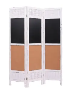 Low Price Living Room Wooden Divider screen in 3 Panel of Blackboard and Cork Screens Room Dividers