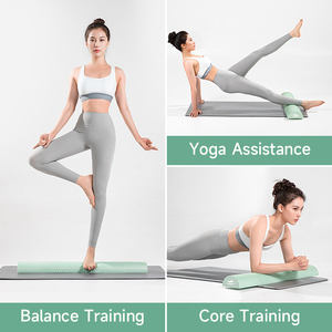 Massaggiatore atletico ad alta densità Stretching Yoga <span class=keywords><strong>Pilates</strong></span> EVA mezza schiuma rullo 90cm - Product Image 5