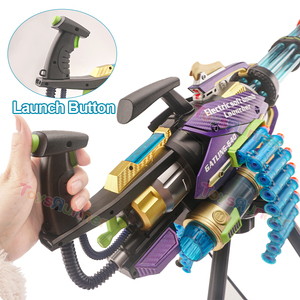 Jouet de sniper anti-stress Pistolet Gatling Jeu de balles souples Armes à <span class=keywords><strong>bande</strong></span> Pistolet Gatling pour adultes - Product Image 5