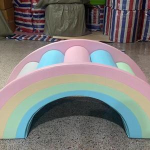 Soft Play Indoor Playground Equipment Rainbow Bridge Climb Set para Ball Pit - Product Image 4