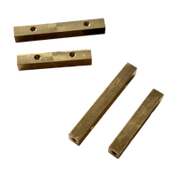 Barre de support en laiton usinée sur mesure, résistante à l'usure, bloc de fixation, bande de positionnement de précision, tête à six pans creux, filetage UNC, mécanique