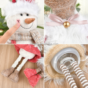 Figuras Decorativas Navideñas Hechas a Mano y Ecológicas al por Mayor: Muñeco de Nieve, Reno y Papá Noel para Fiestas - Product Image 6