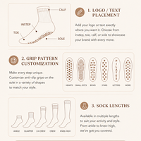 Chaussettes antidérapantes de haute qualité pour femmes, chaussettes de sport d'intérieur, de fitness, de danse, de pilates, chaussettes de yoga personnalisées