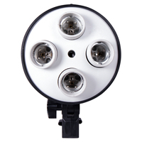 Support professionnel à quatre prises pour boîte à lumière de studio photo pour support de lampe