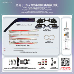 Luz Ambiente LED para Carro Toyota Camry 2018-2023, Luz Dinâmica Decorativa para Painel e Portas - Product Image 3