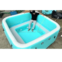 Piscine gonflable portable personnalisée pour enfants en tissu Drop Stitch DWF