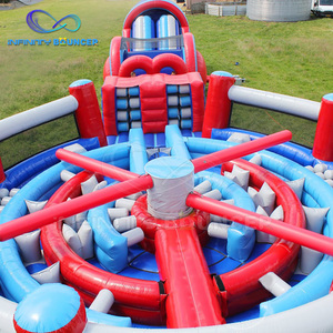 Jeu d'effacement gonflable extérieur Jeu d'effacement d'obstacle coloré pour enfants et adultes - Product Image 5