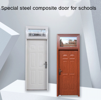 Puerta Escolar de Acero Galvanizado Personalizada de Fábrica, Puerta de Aula de Acero Anticolisión para Proyectos Escolares