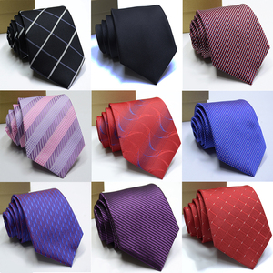 <span class=keywords><strong>Cravate</strong></span> <span class=keywords><strong>classique</strong></span> pour hommes, de 8cm, simple et à la mode, avec impression à rayures solides, pour tenue de mariage, accessoire cadeau - Product Image 3