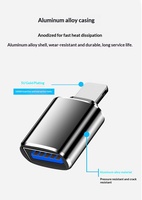 Adaptador USB 3.0 OTG para Teléfono Móvil - Lector de Cámara, Conector de Memoria USB de Longitud Extendida