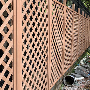 Vente en gros de <span class=keywords><strong>treillis</strong></span> de jardin rectangulaire en <span class=keywords><strong>bois</strong></span> plastique pour l'extérieur Clôture murale en <span class=keywords><strong>treillis</strong></span> pour plantes Clôture en piquets - Product Image 4