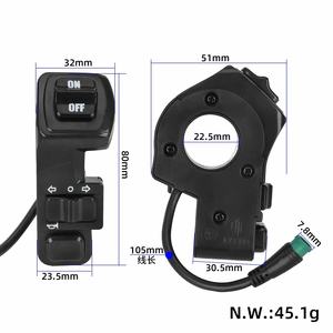 Interruptor de Faro para Patinete Eléctrico Kukirin G2 Pro, Multifunción, Impermeable, Tres en Uno, Repuesto - Product Image 2