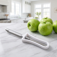 Roestvrijstalen mes fruit- en groenteschiller keukengereedschap voor het schillen en snijden van aardappelen en wortelen