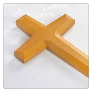 Croix religieuse en bois de <span class=keywords><strong>hêtre</strong></span> <span class=keywords><strong>massif</strong></span> de haute qualité, gravée, écologique, souvenir pour la maison, décoration murale, vente en gros - Product Image 5