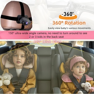 Meilleure vente grande caméra de surveillance de voiture large et réglable incassable orientée vers l'arrière pour bébé et enfants - Product Image 2