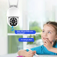 2K 3MP Dış Mekan PTZ Güvenlik Kamerası Kablosuz WiFi Ağ Gözetleme Kamerası Ev Bahçesi için Beyaz Kubbe CCTV