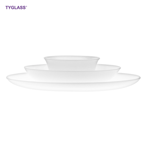 Bộ Bát Đĩa Thủy Tinh Borosilicate Chịu Nhiệt, Bằng Thủy Tinh Ép, Hình Tròn, Dùng Cho Nhà Máy - Product Image 3