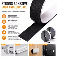 Bande auto-agrippante personnalisée 20 mm, 70 % nylon 30 % polyester, écologique, haute résistance, avec colle thermofusible à forte adhérence pour rideaux de fenêtre