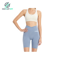 Shorts de cyclisme pour femmes avec double rembourrage en forme de flèche, interface élastique, séchage rapide, respirant, tissu extensible pour le cyclisme en extérieur