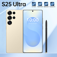 Teléfono Móvil Global Dual SIM Dual Standby S25Ultra con Sistema Android, Smartphone Inteligente 4G con Doble SIM, WiFi, GPS y Google
