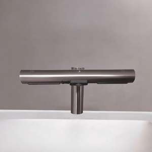 Dispensador de jabón de espuma para grifo con sensor automático de acero inoxidable eléctrico montado en cubierta para el hogar secador de manos 2 en 1 de agua-aire 1800W - Product Image 4