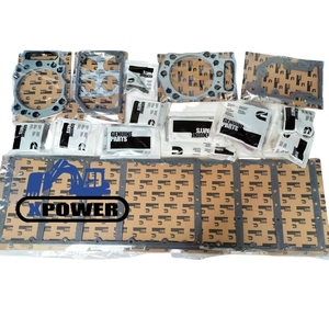 ชุดปะเก็นด้านบนอะไหล่เครื่องยนต์ XPower รุ่นใหม่ 3800730 สีดำ สำหรับเครื่องยนต์ดีเซล K38 KTA38 รถขุดตีนตะขาบ - Product Image 1