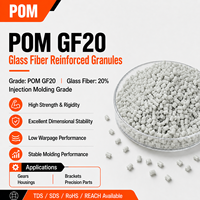 Granulés de POM GF20 Taiyi, composites de polyoxyméthylène à haute rigidité, qualité injection, résistance à la flexion de 152,8 MPa pour