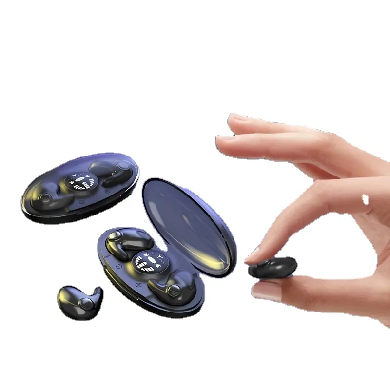 Drahtlose 5.3 versteckte Schlaf kopfhörer ultra dünne Mini-Kopfhörer mit bequemem Tragen, die mit allen Mobiltelefonen kompatibel sind