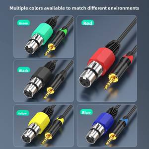 Cable de Audio de Cobre Libre de Oxígeno de 3.5mm a XLR Macho-Hembra para Altavoz, Micrófono, <span class=keywords><strong>Tarjeta</strong></span> de Sonido, Transmisión <span class=keywords><strong>en</strong></span> <span class=keywords><strong>Vivo</strong></span> - Product Image 2