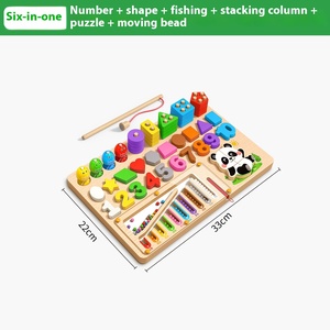 Giocattolo Classico Smart Board Educazione Precoce Puzzle in Legno Blocchi da Costruzione per Bambini 0-3 Anni <span class=keywords><strong>Giocattoli</strong></span> Educativi per Neonati di <span class=keywords><strong>1</strong></span> <span class=keywords><strong>Anno</strong></span> - Product Image 3