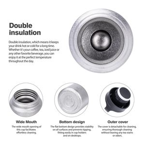 Trại nước sang trọng phích cắm trại du lịch chân không titan chai Flask - Product Image 3