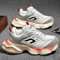 Vente en gros de chaussures de sport décontractées tendance pour hommes avec semelle épaisse et hauteur augmentée Sneaker Chaussures à lacets pour unisexe