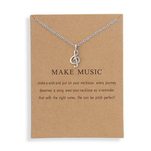 Monili di modo delle Donne Della Lega di Amore Fare della Nota di <span class=keywords><strong>Musica</strong></span> Del Pendente di Modo Della <span class=keywords><strong>Collana</strong></span> Della Catena - Product Image 4