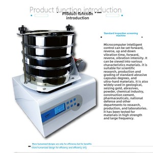 Phòng thí nghiệm Máy sàng lvobo với phát hiện thành phần lõi động cơ và phân tích màn hình mẫu rung 250W AC220V/110V - Product Image 4