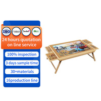 Table de puzzle en bois personnalisable avec tiroirs de rangement, plateau de puzzle pliable et portable, adapté aux loisirs créatifs des adultes et des adolescents