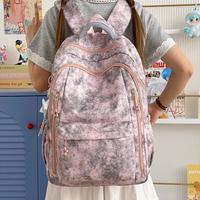 Sac à dos imperméable tendance grande capacité motif étoiles galaxie léger multi-poches durable pour adolescentes et étudiantes