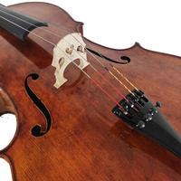 Handmade 4/4 Cello with Unique Flame Design Ebony Fingerboard Brazil Wood Bow Maple Back/Side/Face-All Spruce Material
