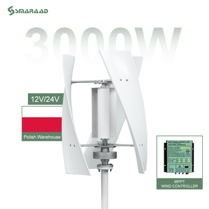 เครื่องกำเนิดไฟฟ้าพลังงานลมแบบตั้ง 3000W 12V 24V ยี่ห้อ Polish Stock พร้อมตัวควบคุม MPPT จากคลังสินค้าต่างประเทศ รุ่น X3-3000W Gerador De Turbina Eolica X3 - Product Image 3